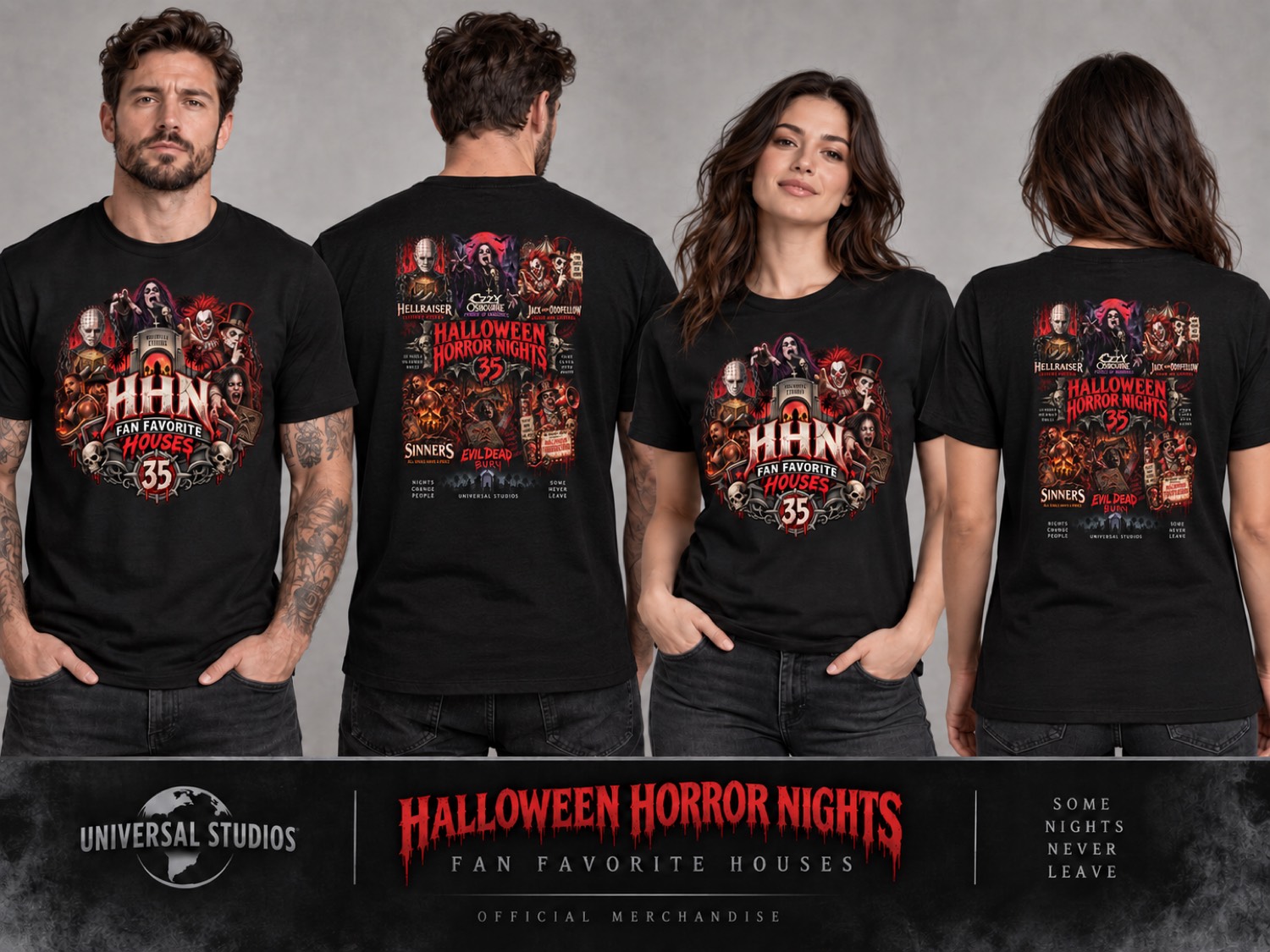 HHN Fan Favorite Houses shirts